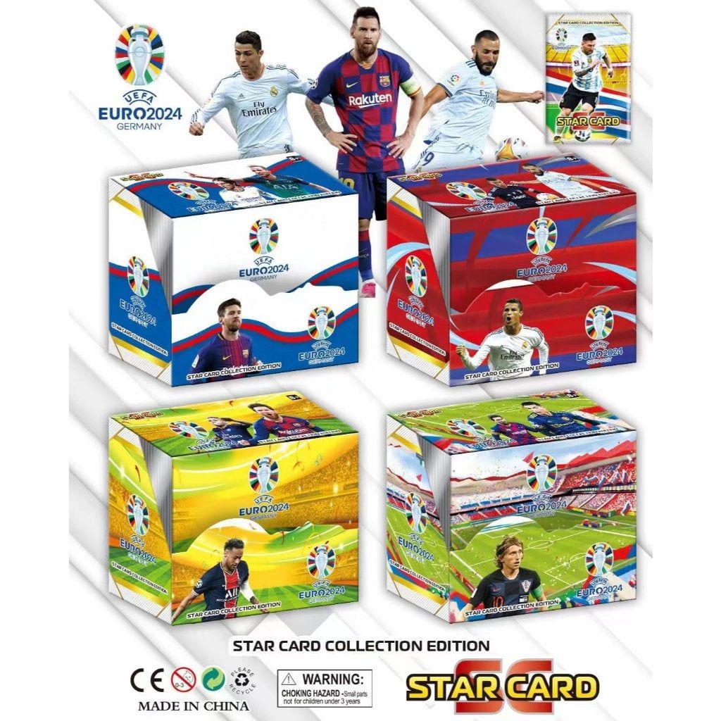 2025 [ hỏa tốc hcm ] Tổng Hợp hộp 40 gói Bài ảnh thẻ nhân phẩm ngẫu nhiên cầu thủ bóng đá banh