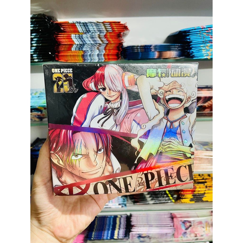 có video [ hỏa tốc hcm ][ >24 mẫu ] Hộp Thẻ Bài 5 ảnh thẻ nhân phẩm Anime One Piece Film RED