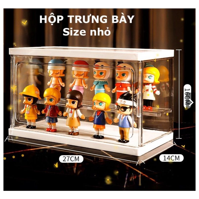 phụ kiện Tủ, Kệ, Hộp Trưng Bày 1 Tầng Mica Bảo Quản Đồ Chơi Mô Hình Nhân Vật thẻ bài Cao Cấp