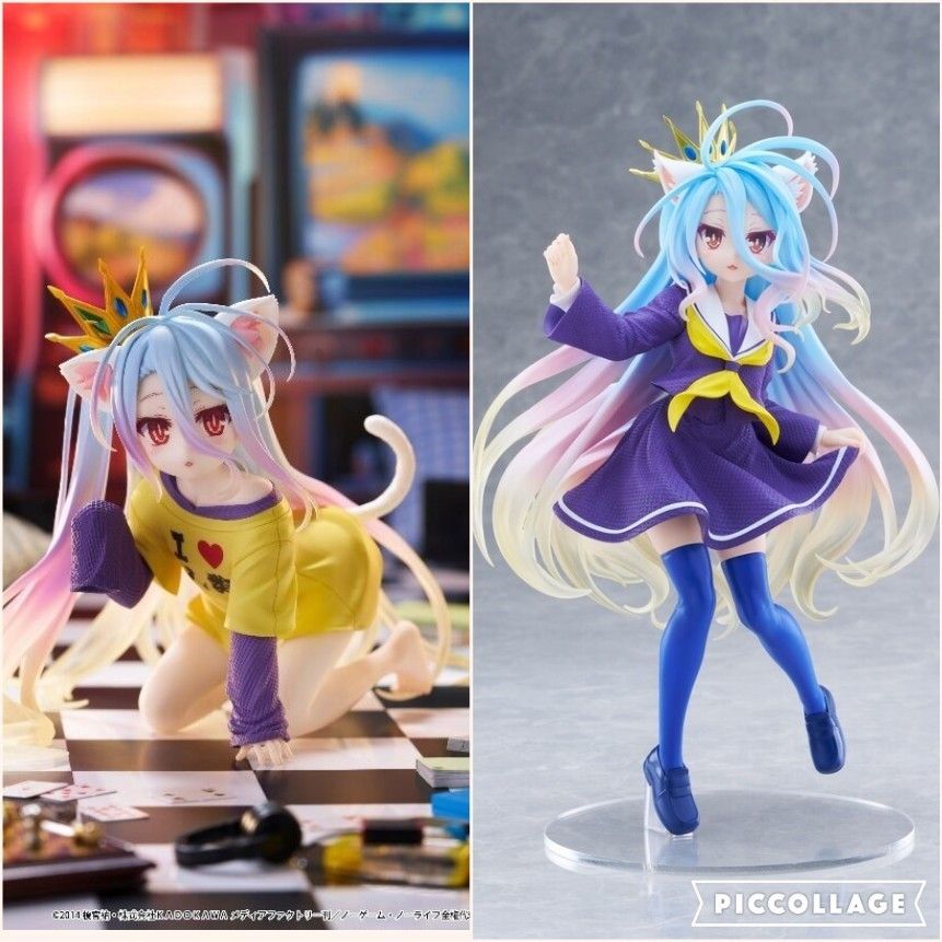 18cm FULLBOX [ hỏa tốc hcm ][ Vũ Trí Ba ] Mô hình nhân vật  No Game No Life - Shiro - Nekomimi Seifuku ver.