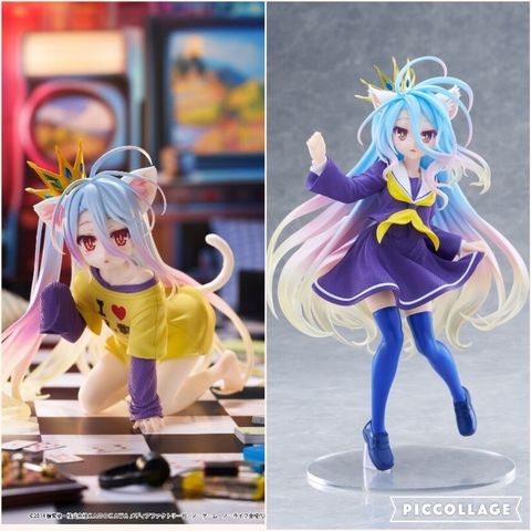 18cm FULLBOX [ hỏa tốc hcm ][ Vũ Trí Ba ] Mô hình nhân vật  No Game No Life - Shiro - Nekomimi Seifuku ver.