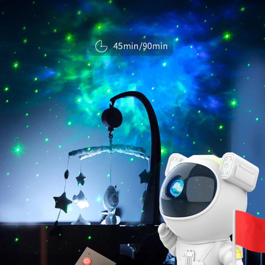 CÓ VIDEO [ Hỏa tốc HCM ] Đèn Phi hành gia GALAXY ngủ chiếu sao giả lập dải thiên hà vũ trụ trang trí