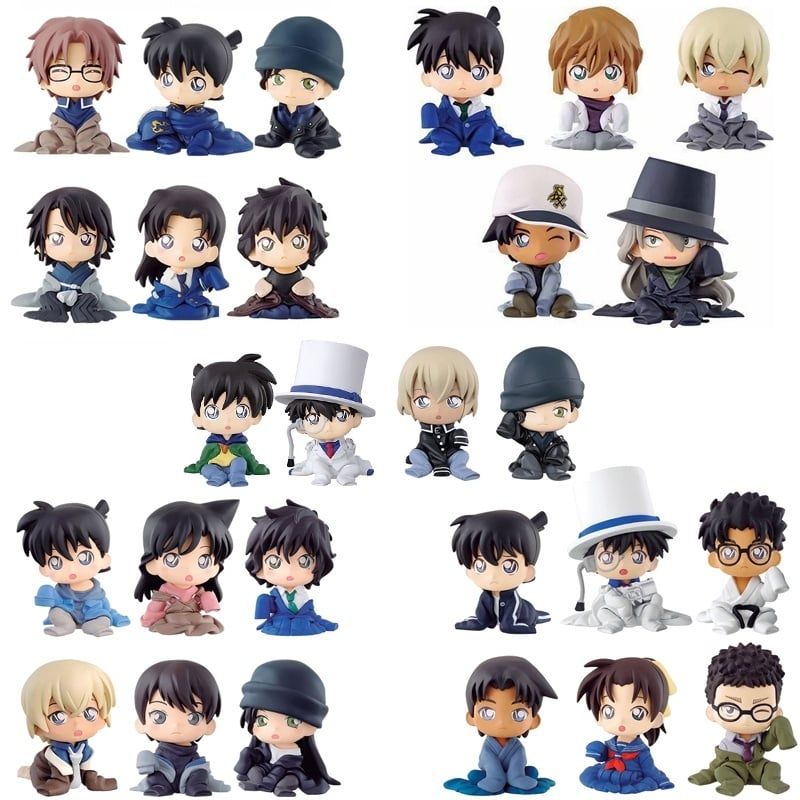 >45 mẫu [ hỏa tốc hcm ][ Vũ Trí Ba ] Set Mô Hình Thám Tử Conan ran akai amuro Chibi Cute Detective