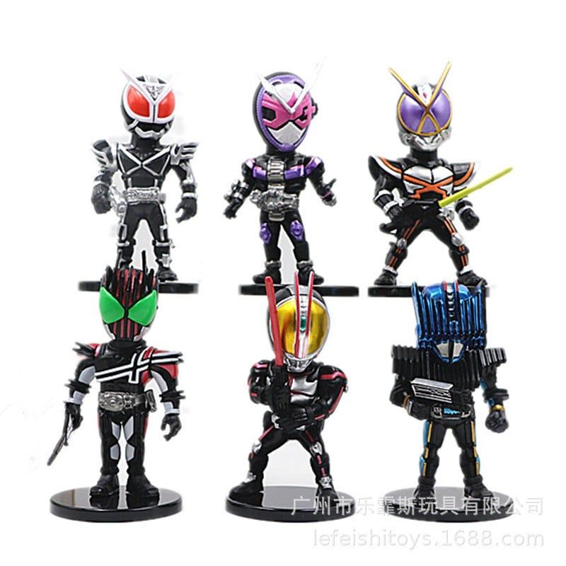 mua 4 tặng 1 [ hỏa tốc hcm ] Mô Hình Kamen Rider Chibi Emperor Kiva W Decade Diend Zi-oh Faiz 10cm