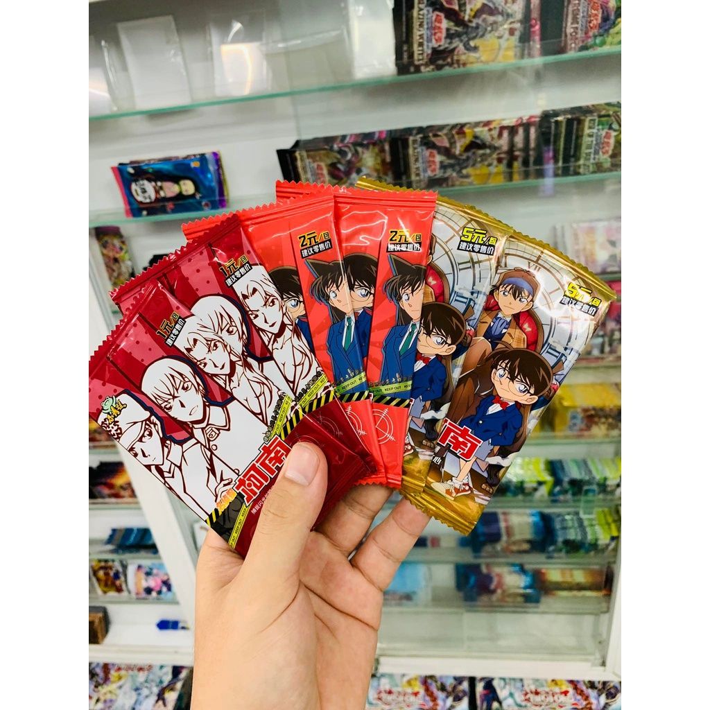 mua 5 tặng 1 [ hỏa tốc hcm ][ Vũ Trí Ba ] Set 5 ảnh thẻ Anime conan ngẫu nhiên chibi xinh xắn