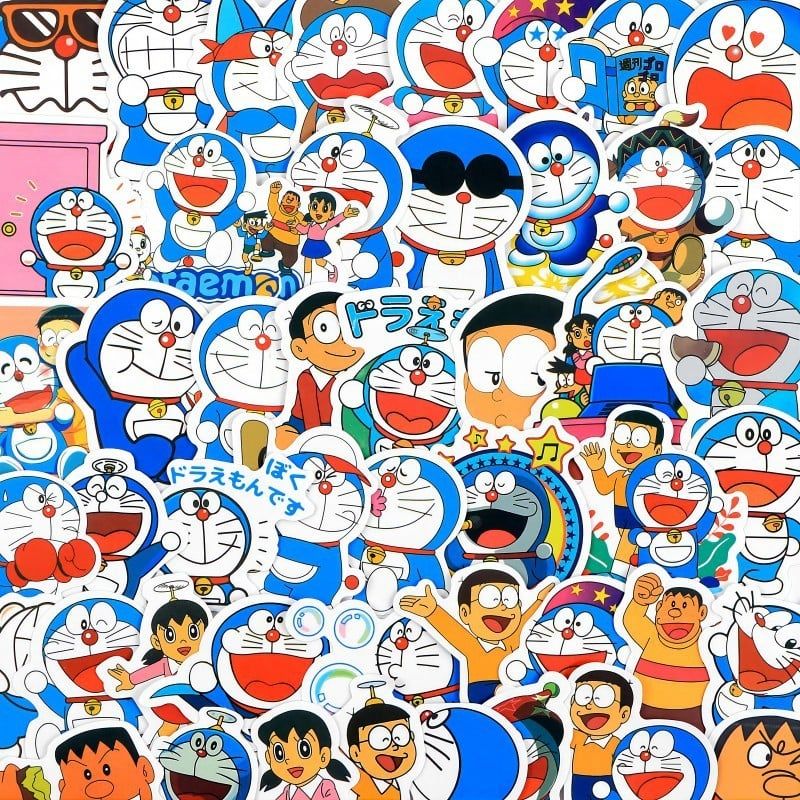 [ Hỏa tốc HCM ][ Vũ Trí Ba ] SET 50 STICKER DOREMON SIÊU CHẤT DÁN TRANG TRÍ