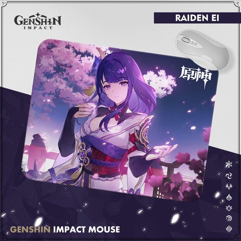 21x26 cm [ hỏa tốc hcm ][ Vũ Trí Ba ]Miếng Lót Chuột Genshin Impact Bàn Di Chuột Máy Tính Anime Kích Thước