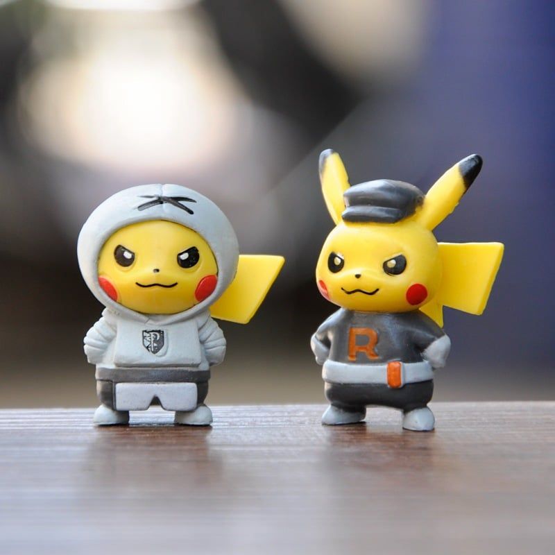 [ hỏa tốc hcm ][ Vũ Trí Ba ] Mô hình set 10 Pikachu Cosplay Phản Diện dễ thương