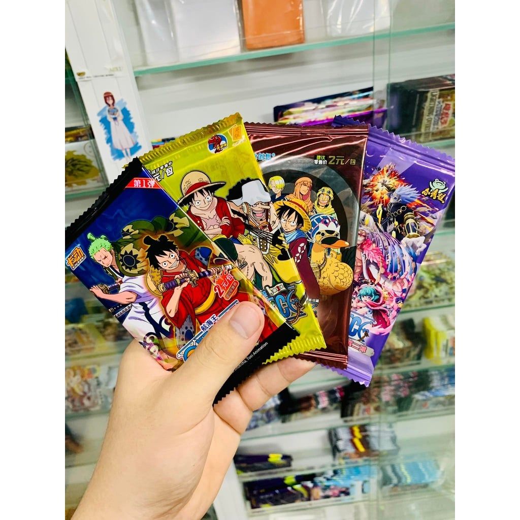 [ Vũ Trí Ba ] [ Mua 5 tặng 1 ] Set 5 ảnh thẻ nhân phẩm Anime One Piece ngẫu nhiên chibi xinh xắn