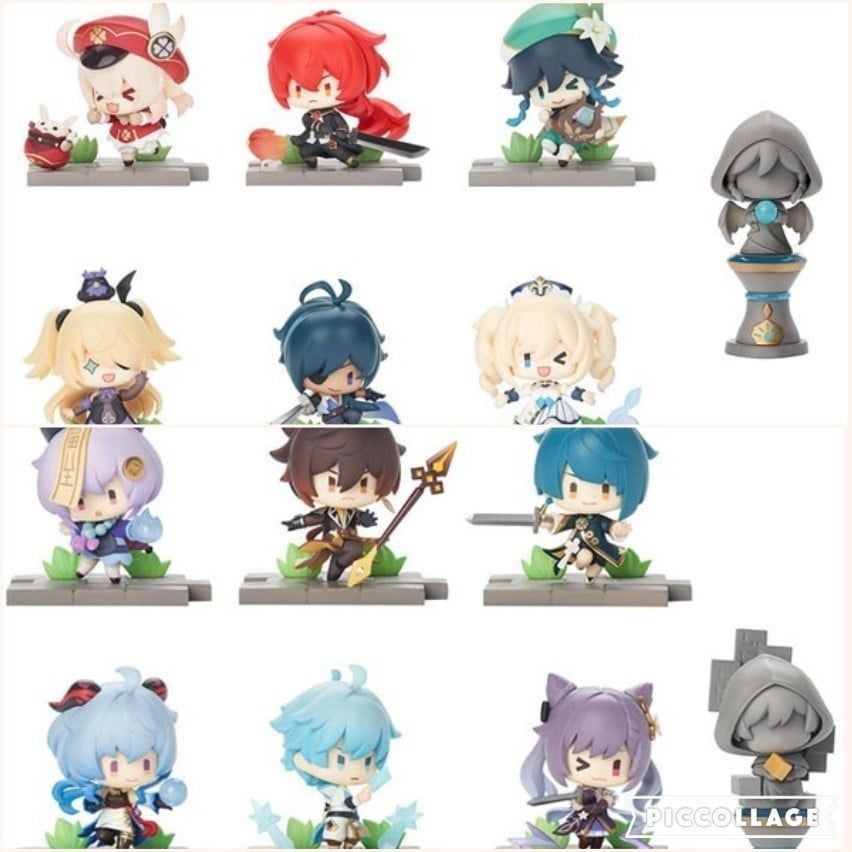 > 30 mẫu [ hỏa tốc hcm ] Mô hình chibi Klee Venti Fischl Diluc Paimon Qiqi Zhongli Genshin Impact