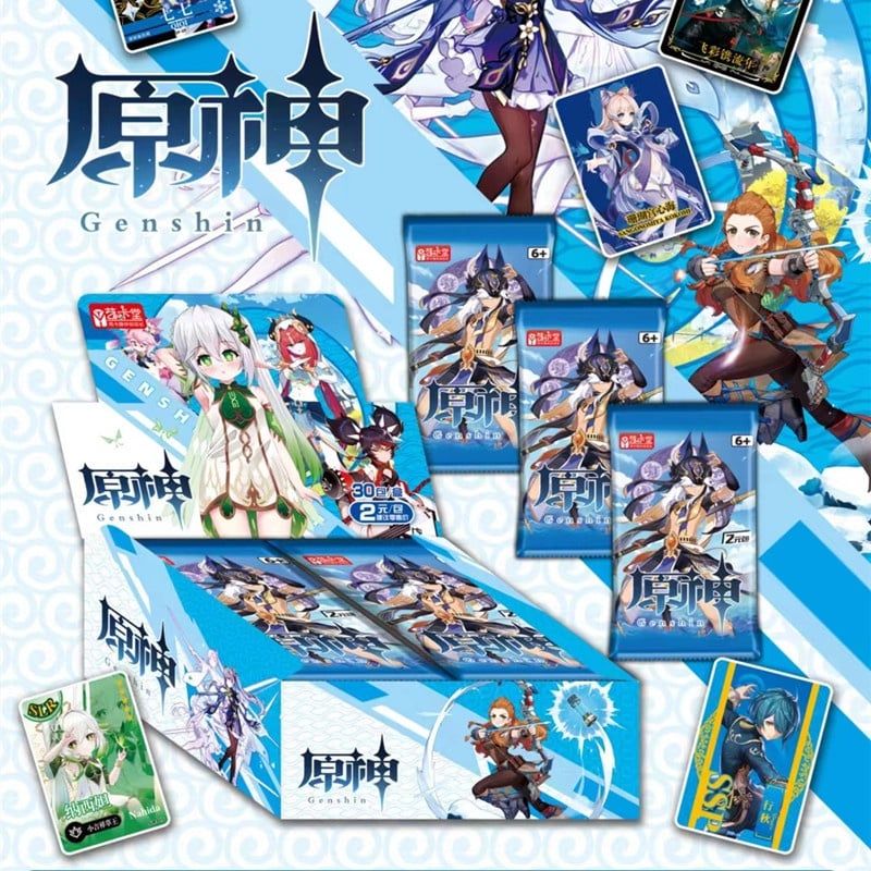Bản Mới Nhất 2025 [ hỏa tốc hcm ][ Vũ Trí Ba ] [Full Box] Hộp Thẻ Nhân Phẩm Genshin Impact