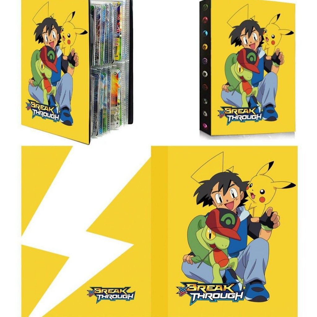 [ hỏa tốc hcm ][ Vũ Trí Ba ] [ Phụ kiện ] Sổ đựng card , album sưu tập thẻ bài 2x2 Pokemon Pikachu - Không kèm thẻ bài