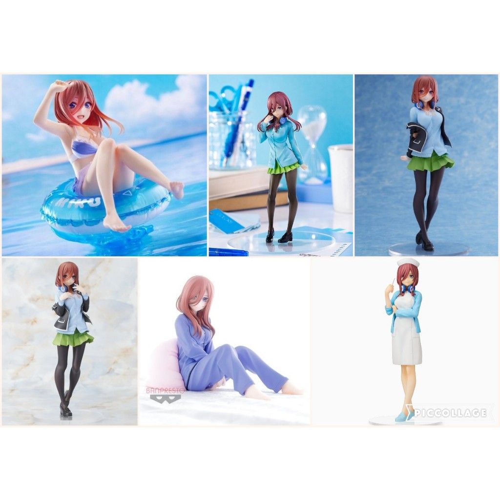 >15 mẫu [ hỏa tốc hcm ] Mô hình nhân vật nakano miku - nhà có 5 nàng dâu gotobun no anime waifu