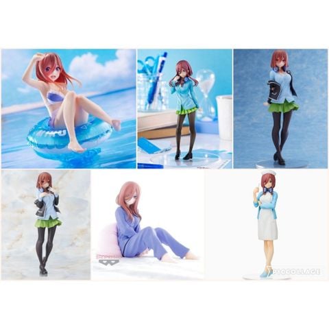 >15 mẫu [ hỏa tốc hcm ] Mô hình nhân vật nakano miku - nhà có 5 nàng dâu gotobun no anime waifu