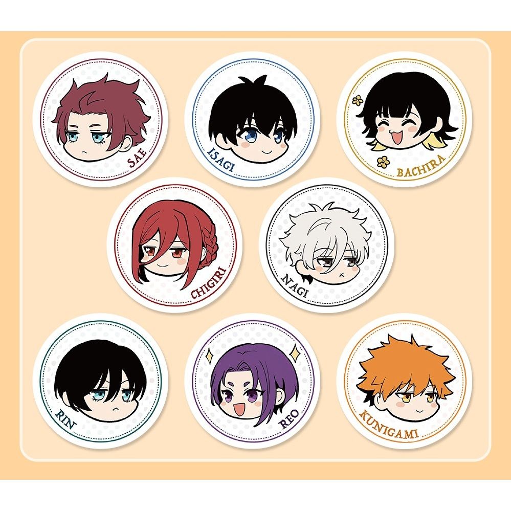 [ Hỏa tốc HCM ] Cuộn 500 Hình Dán Dán Sticker Blue Lock Itoshi,Nagi,Reo,Bachira,Chigiri Trang Trí