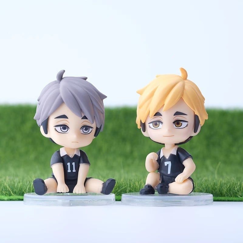 mua 4 tặng 1 VIDEO [ hỏa tốc hcm ] Set 16 mô hình Haikyuu Tsukishima Tobio Shoyo Hinata Kenma Kozume