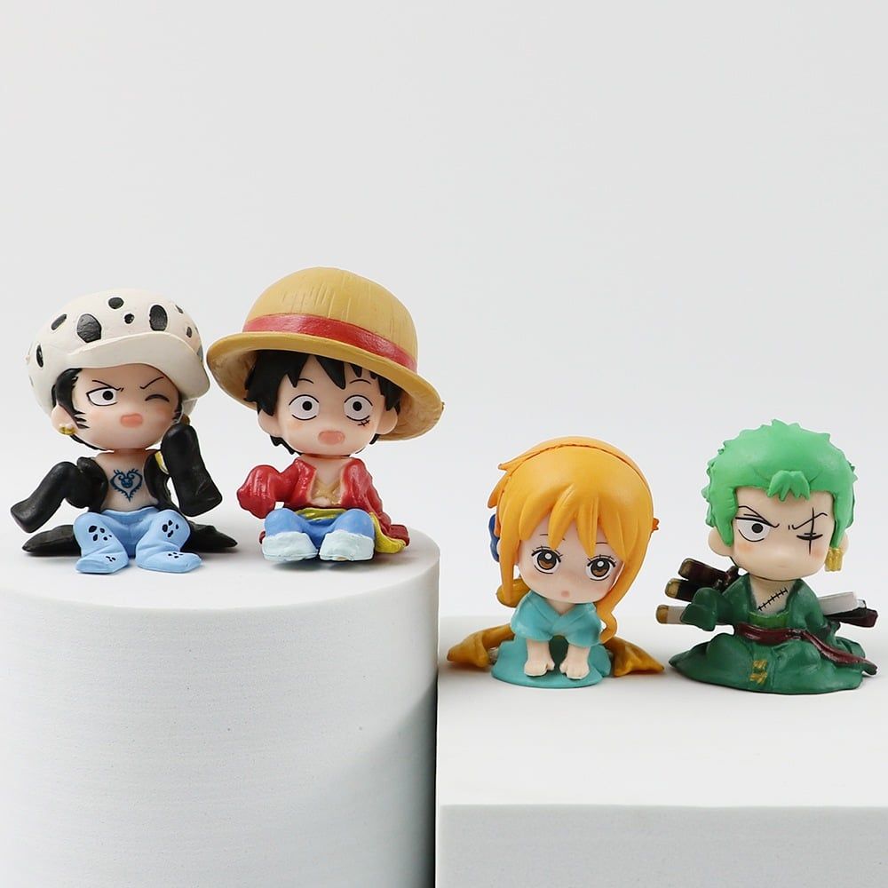 [ hỏa tốc hcm ][ Vũ Trí Ba ] Mô hình chibi One Piece - Luffy mũ rơm Nami Zoro Law