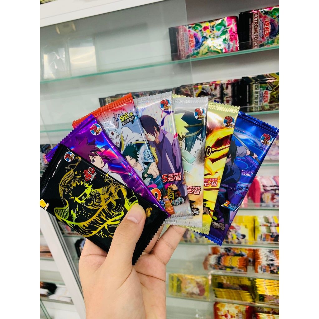 [ Vũ Trí Ba ] Set 5 ảnh thẻ nhân phẩm Anime Naruto ngẫu nhiên chibi xinh xắn