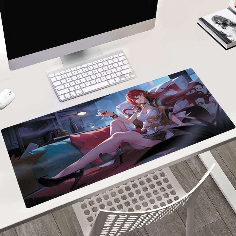 40x90 cm [ hỏa tốc hcm ][ Vũ Trí Ba ]Miếng Lót Chuột Honkai Starrail Bàn Di Chuột Máy Tính Anime