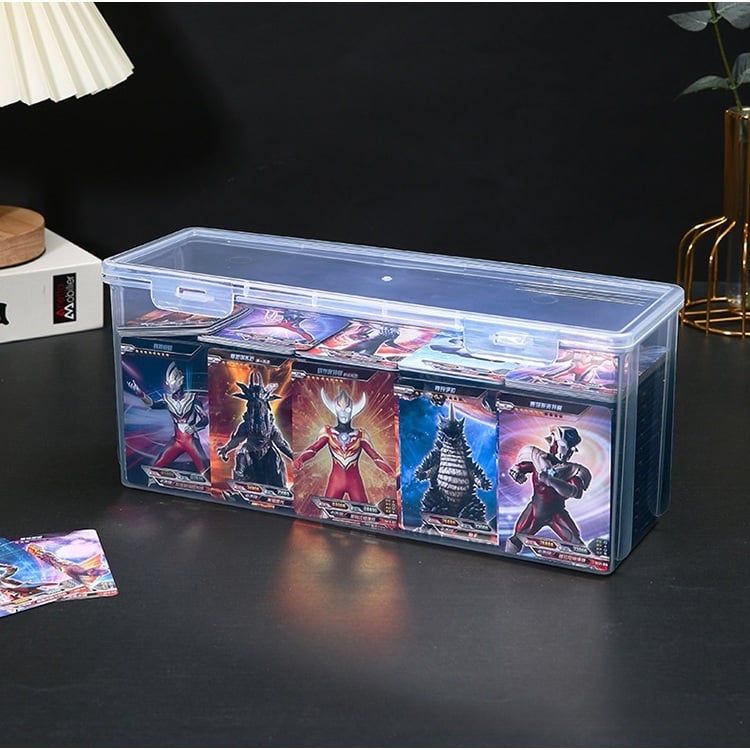 [ Hỏa tốc HCM ] Hộp đựng One-Touch bằng nhựa trong suốt, có nắp đậy bảo quản chống bụi, chống ẩm