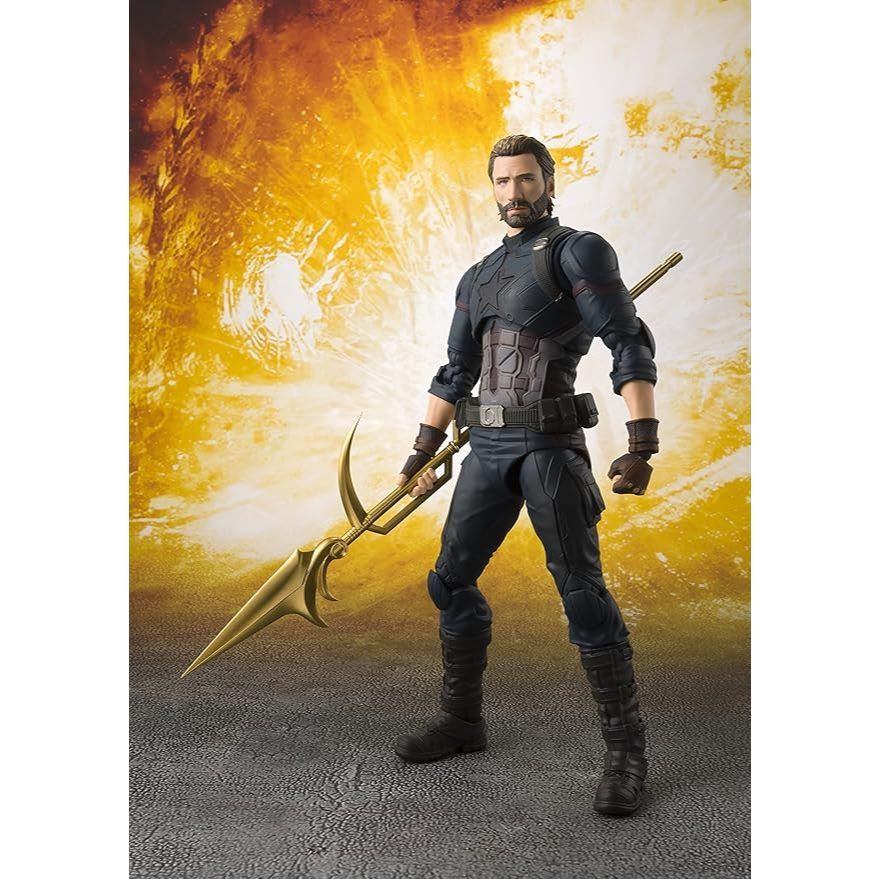 FULLBOX 16cm [ Hỏa tốc ] Mô hình S. H. Figuarts Avengers Captain America (Avengers/Infinity War)