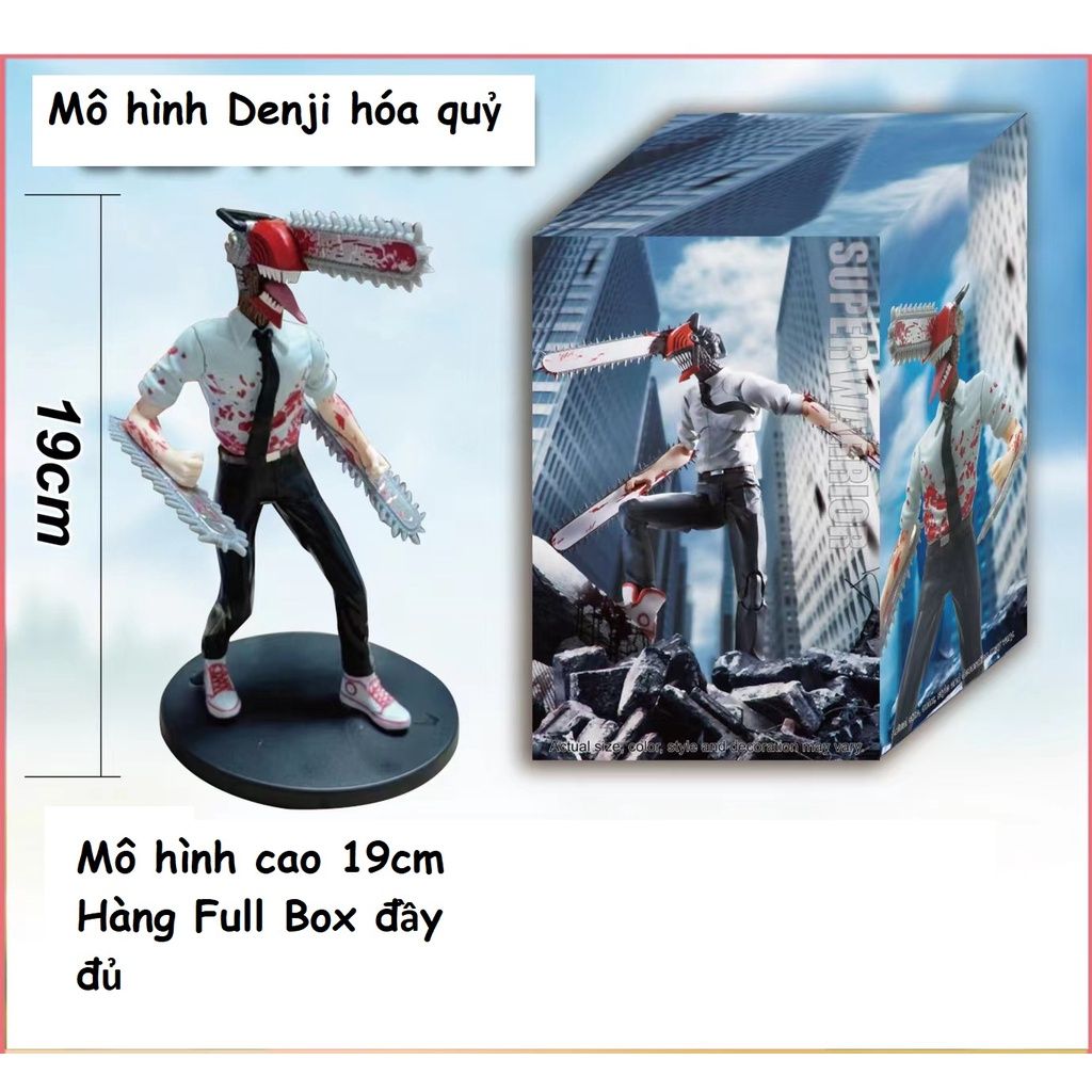 video [ hỏa tốc hcm ][ Vũ Trí Ba ] Mô hình lookup Chainsaw Man makima aki Denji Pochita Power 10cm