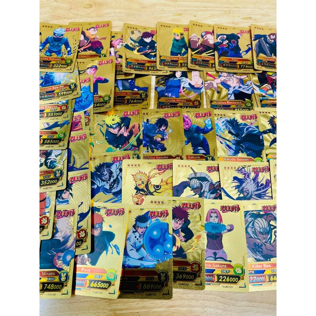 CÓ VIDEO [ Vũ Trí Ba ] [ hỏa tốc hcm ] Hộp 55 Lá Thẻ Bài Naruto Mạ Vàng Bảy Sắc Đồ Chơi Trẻ Em