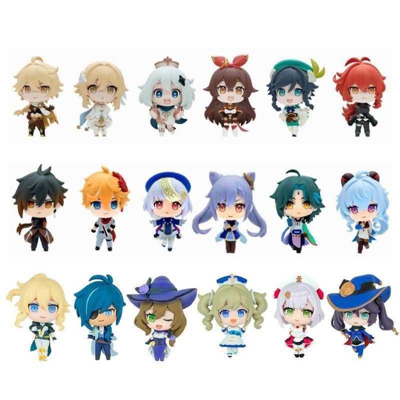 mua 5 tặng 1 [ hỏa tốc hcm ] Vũ Trí Ba 6 Mô hình chibi Figure Genshin Impact Raiden yae shogun Hutao