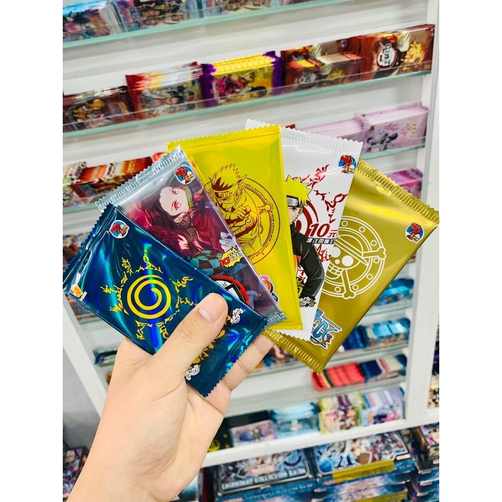 [ hỏa tốc hcm ][ Vũ Trí Ba ] Set 5 ảnh thẻ nhân phẩm one piece naruto kimetsu no yaiba Anime Loại cao cấp ngẫu nhiên