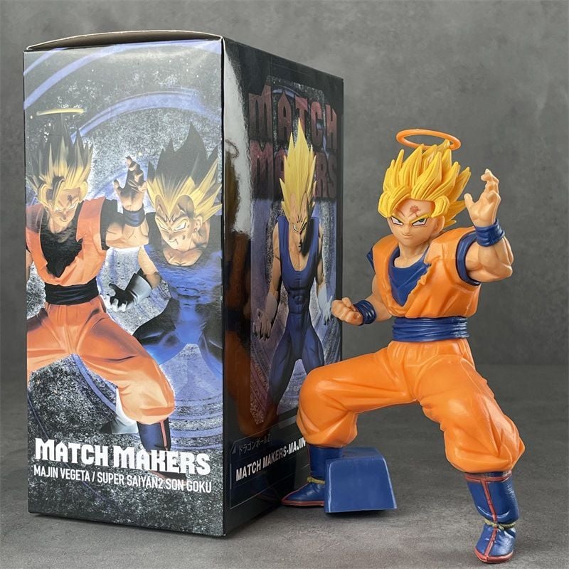 có video 18cm FuLL BoX [ hỏa tốc hcm ][ Vũ Trí Ba ] Mô hình Goku Vegeta Super Saiyan 2 - Dragon Ball