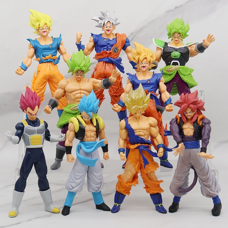 mua 5 tặng 1 [ hỏa tốc hcm ][ Vũ Trí Ba ] Tổng Hợp Mô hình nhân vật goku cadic calich trunks vegeta broly dragon ball