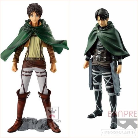 [ hỏa tốc hcm ][ Vũ Trí Ba ] Mô Hình Nhân Vật Eren Levi 18cm FULL BOX Attack On Titan