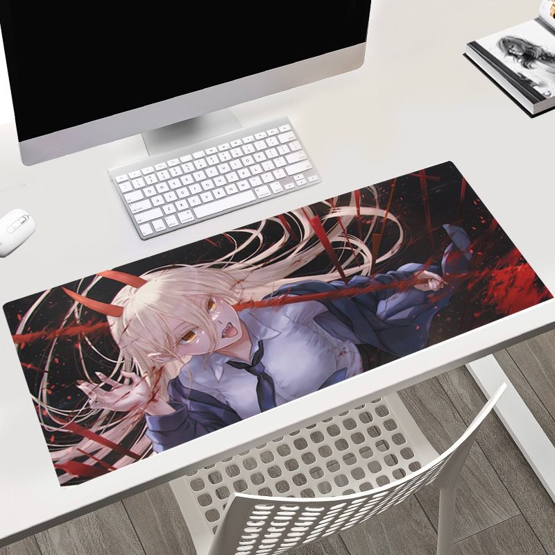 >12 mẫu 40x90 cm [ hỏa tốc hcm Vũ Trí Ba Miếng Lót Chuột Chainsaw Man Bàn Di Chuột Máy Tính Anime