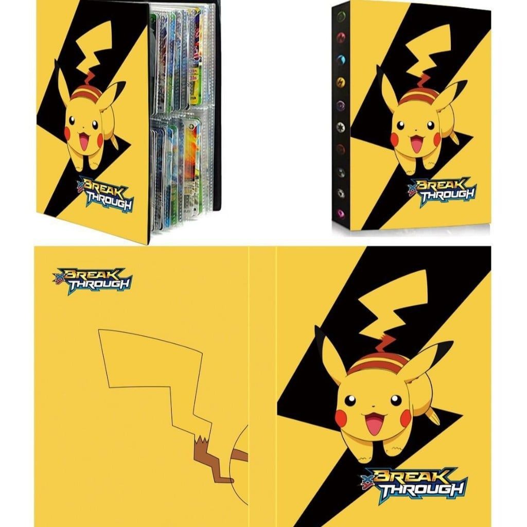 [ hỏa tốc hcm ][ Vũ Trí Ba ] [ Phụ kiện ] Sổ đựng card , album sưu tập thẻ bài 2x2 Pokemon Pikachu - Không kèm thẻ bài