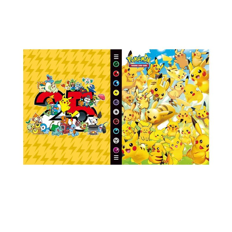 [ hỏa tốc hcm ][ Vũ Trí Ba ] [ Phụ kiện ] Sổ đựng card , album sưu tập thẻ bài 2x2 Pokemon Pikachu - Không kèm thẻ bài