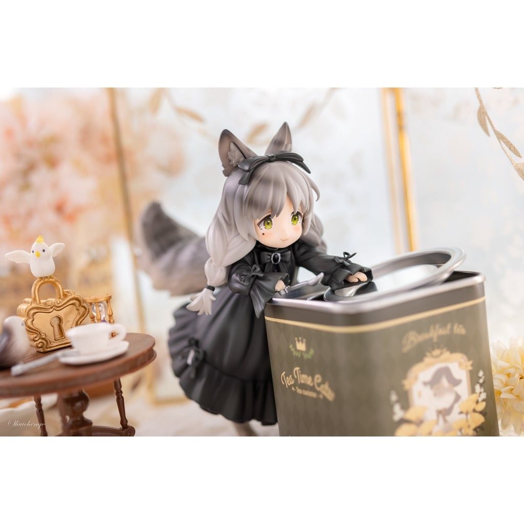 [ hỏa tốc hcm ][ Vũ Trí Ba ] Figure Hộp Trà Và Bé Mèo Có thể đựng đồ bên trong - Mô Hình FULL BOX cat tea 1 anime waifu