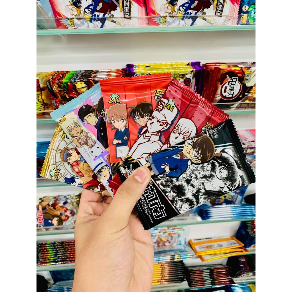mua 5 tặng 1 [ hỏa tốc hcm ][ Vũ Trí Ba ] Set 5 ảnh thẻ Anime conan ngẫu nhiên chibi xinh xắn