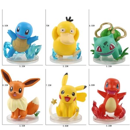 MUA 5 tặng 1 VIDEO [ hỏa tốc HCM ] Mô hình pokemon siêu dễ thương dùng để trang trí làm quà tặng