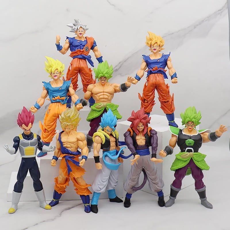 mua 5 tặng 1 [ hỏa tốc hcm ][ Vũ Trí Ba ] Tổng Hợp Mô hình nhân vật goku cadic calich trunks vegeta broly dragon ball