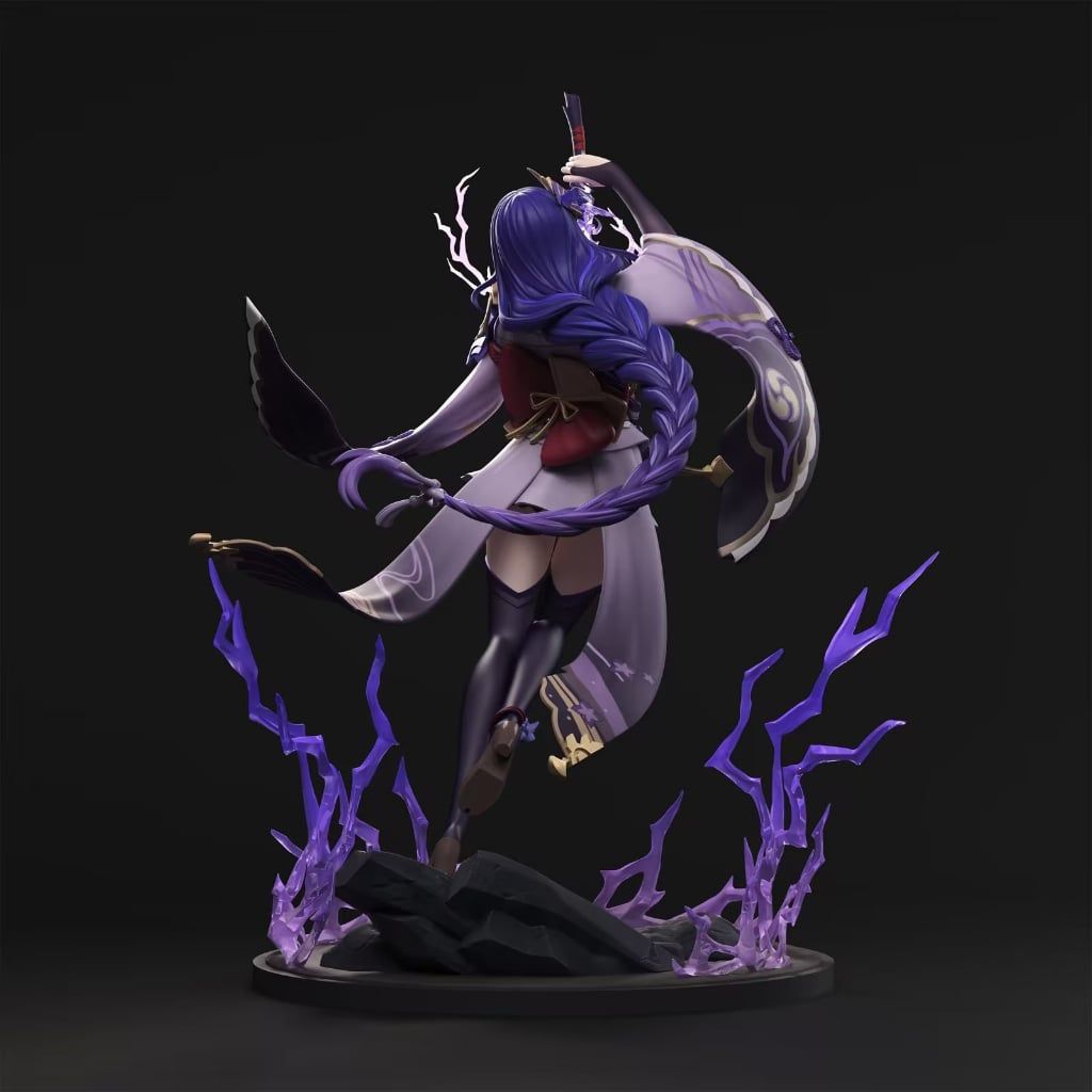 cao 30cm FuLL BoX [ hỏa tốc hcm ] Mô hình Lôi Thần raiden Shogun Genshin Impact anime waifu figure