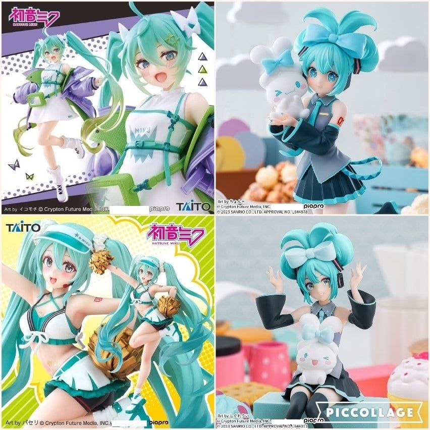 15cm [ hỏa tốc hcm ][ Vũ Trí Ba ] Mô Hình nhân vật Hatsune Miku Cinnamoroll ngồi