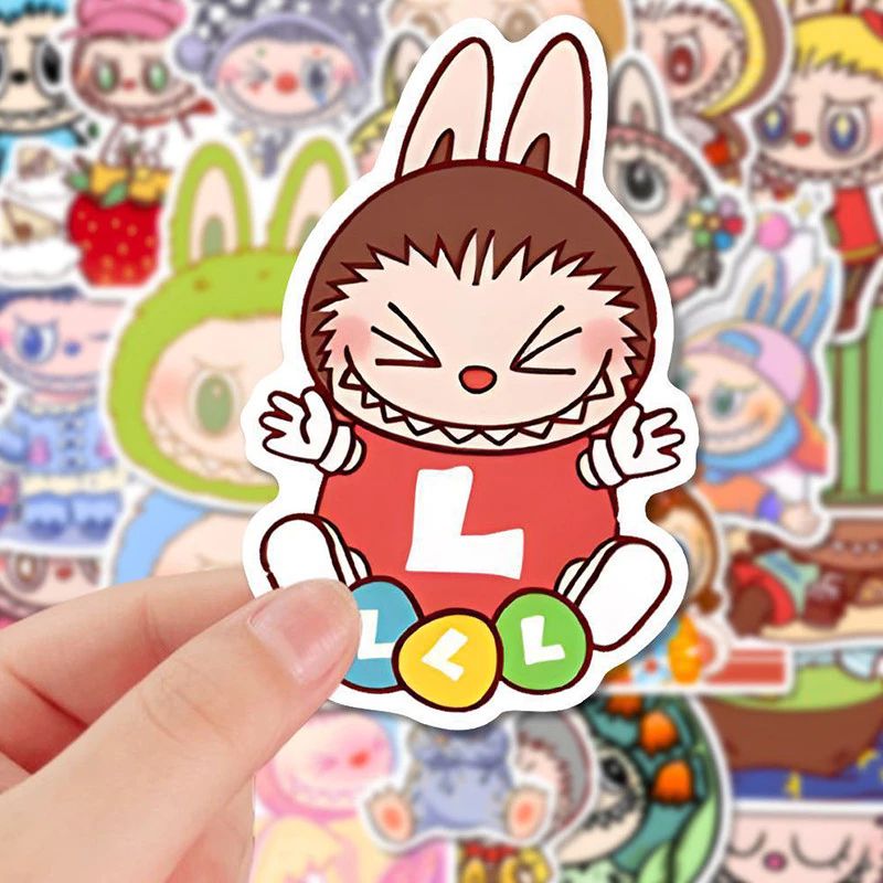 [ Hỏa tốc HCM ] Set 80 sticker Labubu đáng yêu hình dán Labubu dán sổ tay trang trí dễ thương