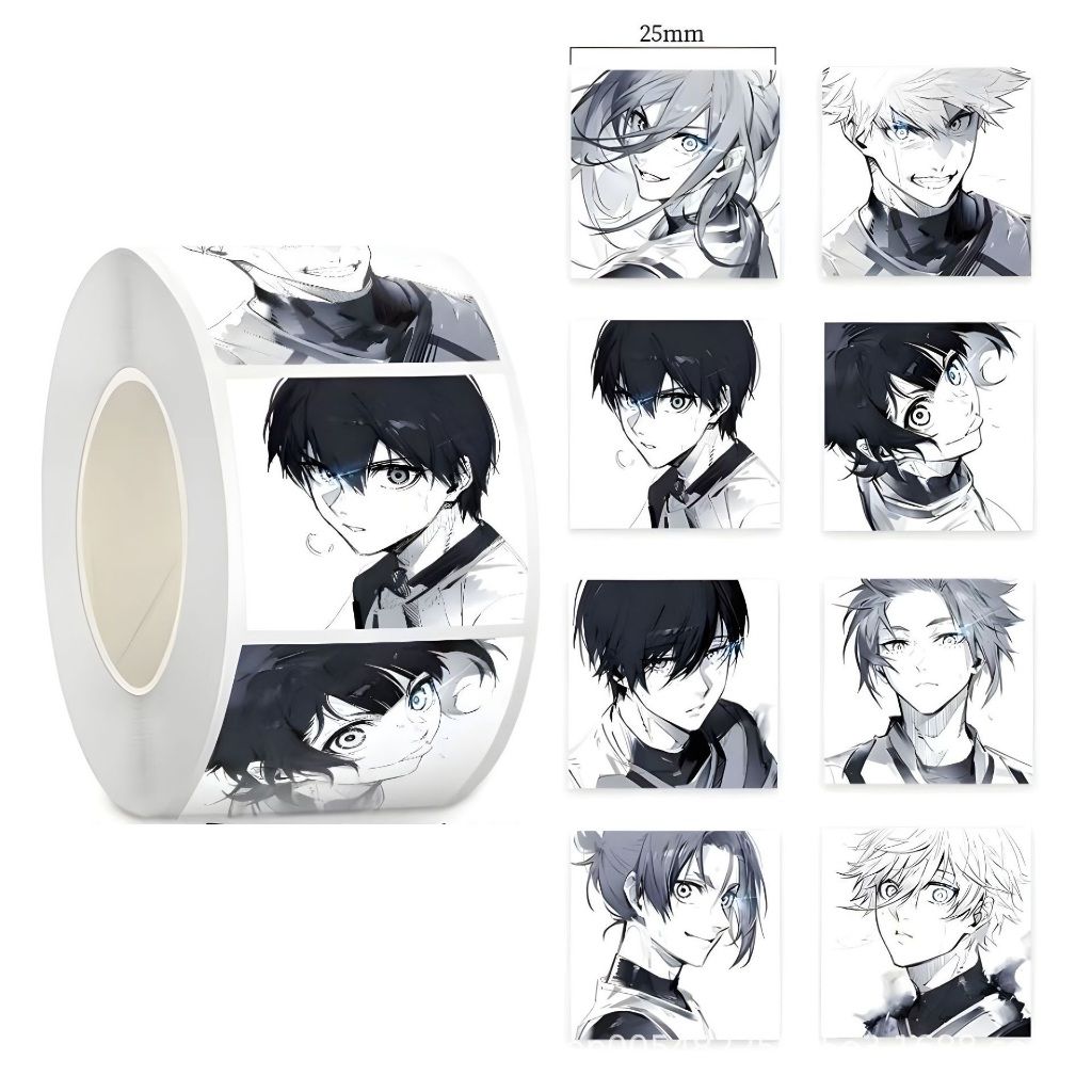 [ Hỏa tốc HCM ] Cuộn 500 Hình Dán Dán Sticker Blue Lock Itoshi,Nagi,Reo,Bachira,Chigiri Trang Trí