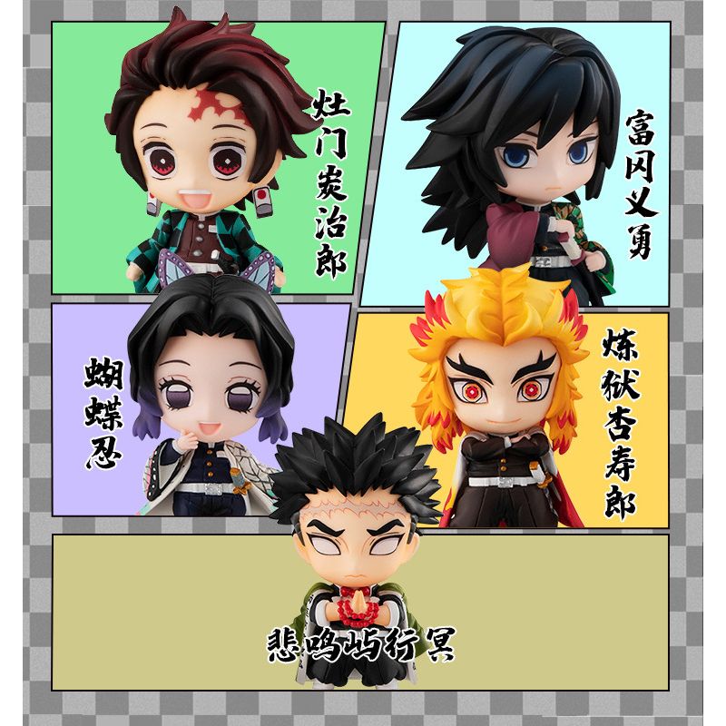 mua 4 tặng 1 [ hỏa tốc hcm ] Mô hình 10 figure Kimtesu No Yaiba Tanjiro Giyu Shinobu Mitsu chibi