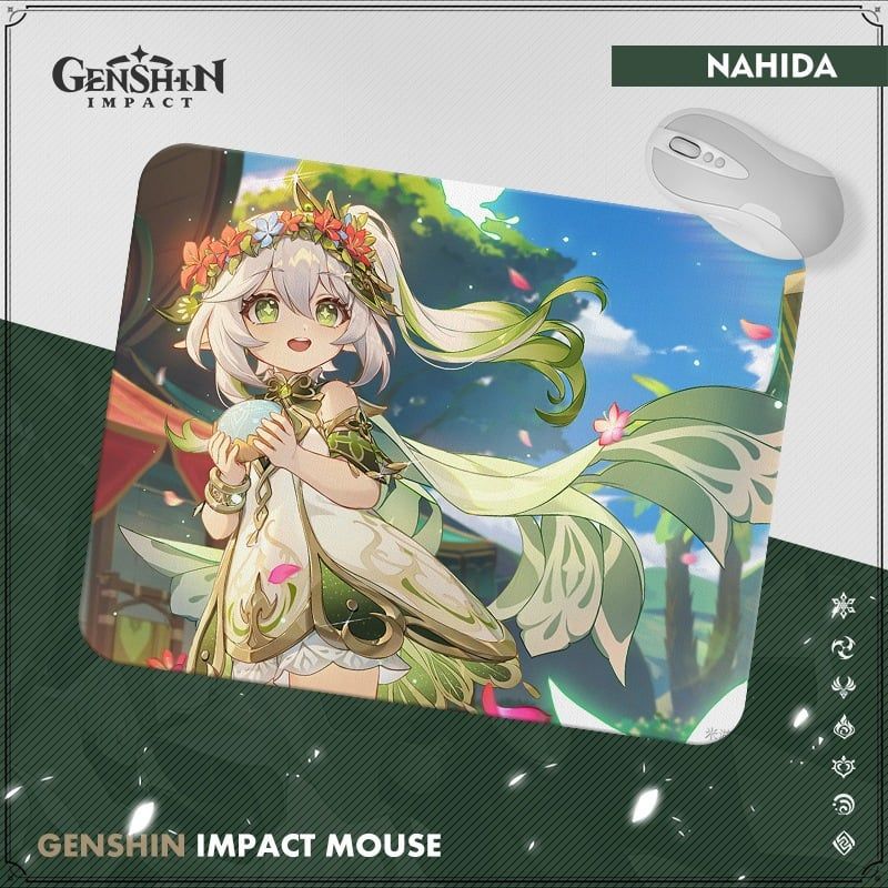 21x26 cm [ hỏa tốc hcm ][ Vũ Trí Ba ]Miếng Lót Chuột Genshin Impact Bàn Di Chuột Máy Tính Anime Kích Thước