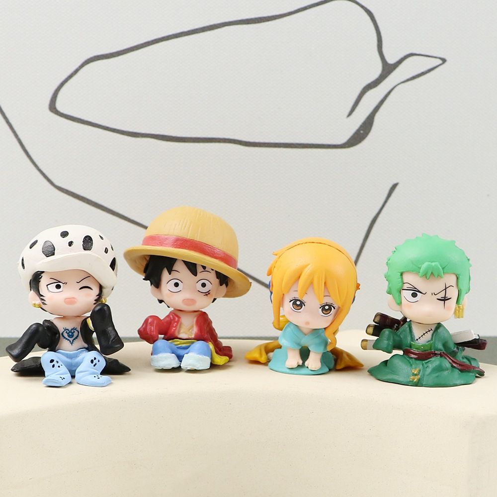 [ hỏa tốc hcm ][ Vũ Trí Ba ] Mô hình chibi One Piece - Luffy mũ rơm Nami Zoro Law