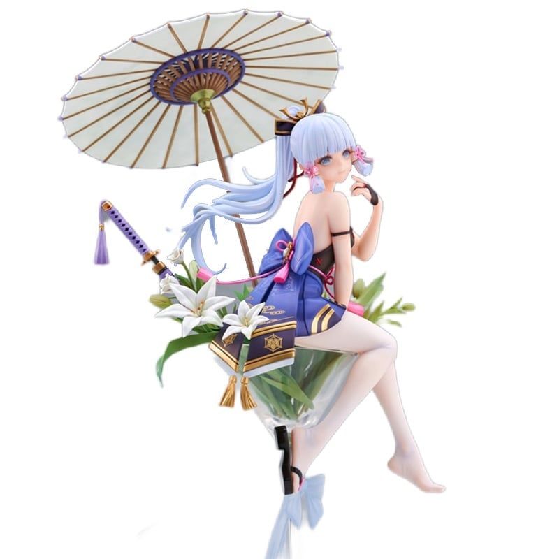 [ hỏa tốc hcm ][ Vũ Trí Ba ] Mô Hình Kamisato Ayaka (Không Kèm Đế Trưng Bày) - Genshin Impact - 20cm