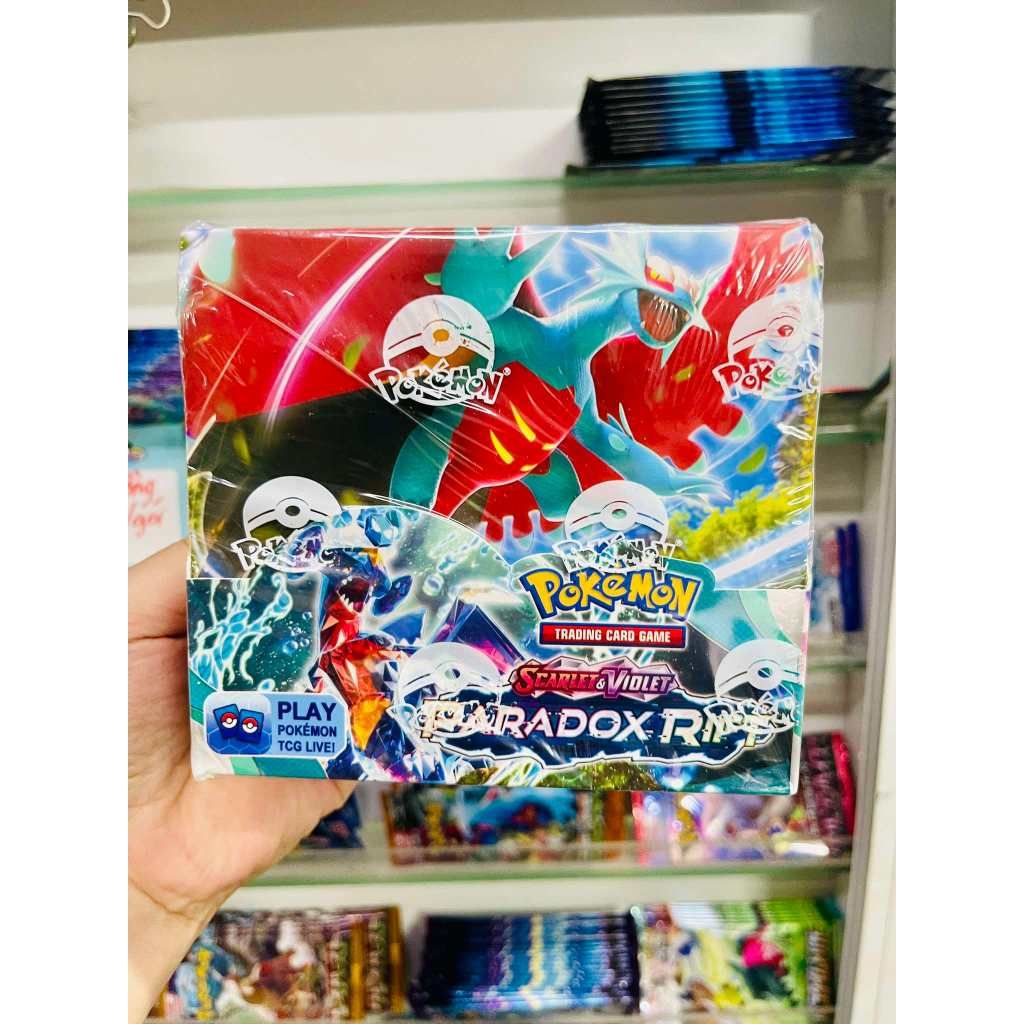 Tặng 10 THẺ NĂNG LƯỢNG [ hỏa tốc HCM ] Vũ Trí Ba Hộp 360 thẻ Pokemon Paradox Rift Cao Cấp Siêu Đẹp