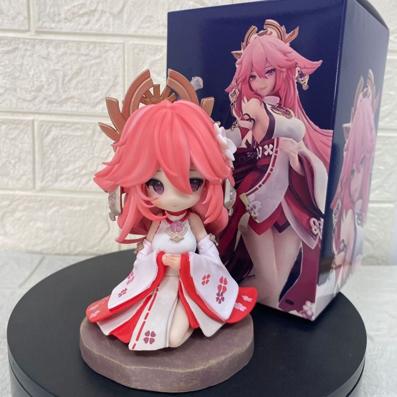 18cm FULLBOX [ hỏa tốc hcm ][ Vũ Trí Ba ] Mô hình nhân vật Genshin Impact - Yae Miko Ngồi