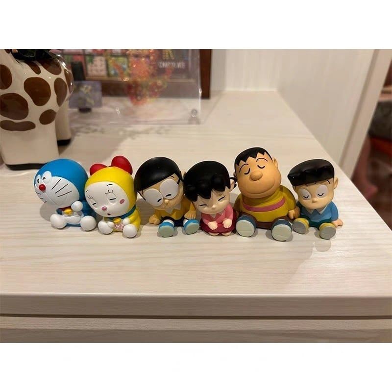 mua 5 tặng 1 [ Hỏa tốc HCM ] Set 6 mô hình Doraemon Nobita Shizuka doremon Chaien Suneo Doremi